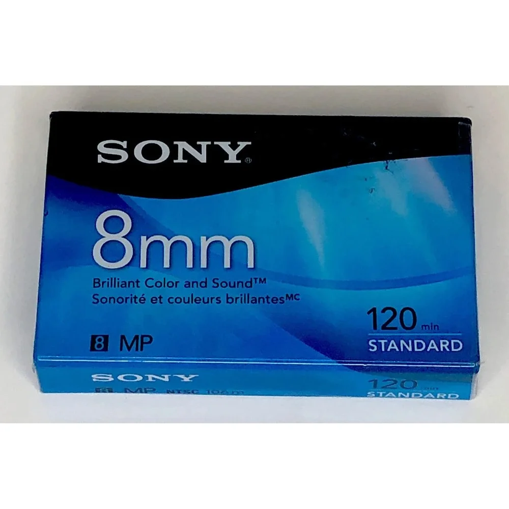 Sony 8mm Video Cassette 120 Min Standard MP NTSC P6-120MP Blank Tape New Sealed